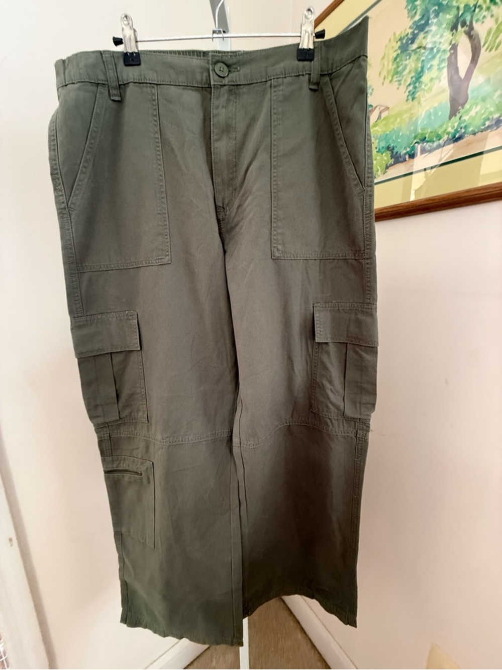 Aero Utility Cargo Pants. NWT. Green.